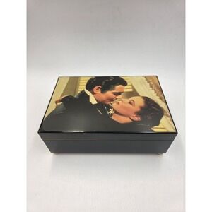 VTG 1999 Gone With The Wind RhettScarlett Wood Music Box Tara's Theme